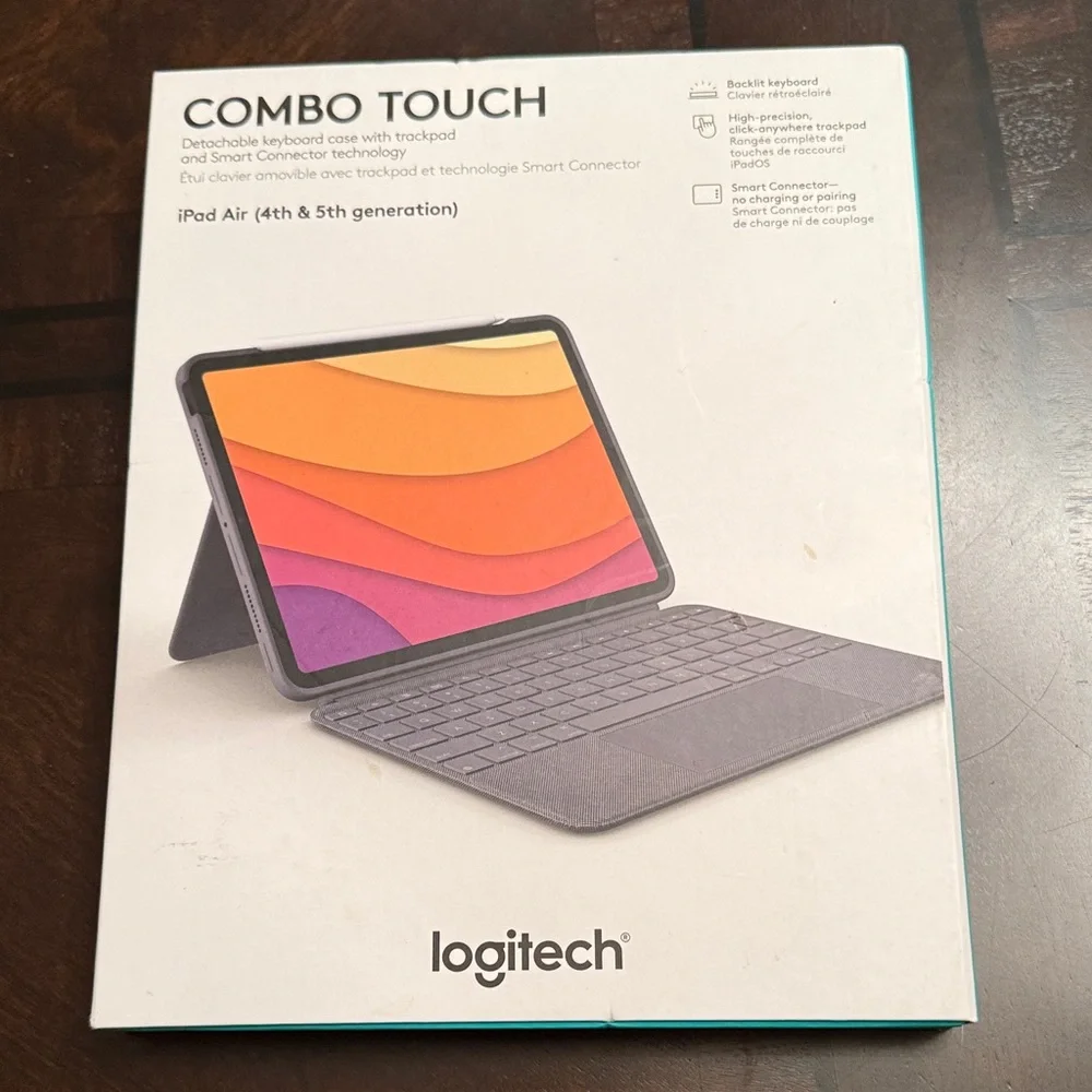 Logitech Combo Touch Keyboard Case for iPad Air Box